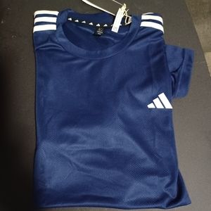 Adidas mens essentials base 3-stripes training t-shirt new.
